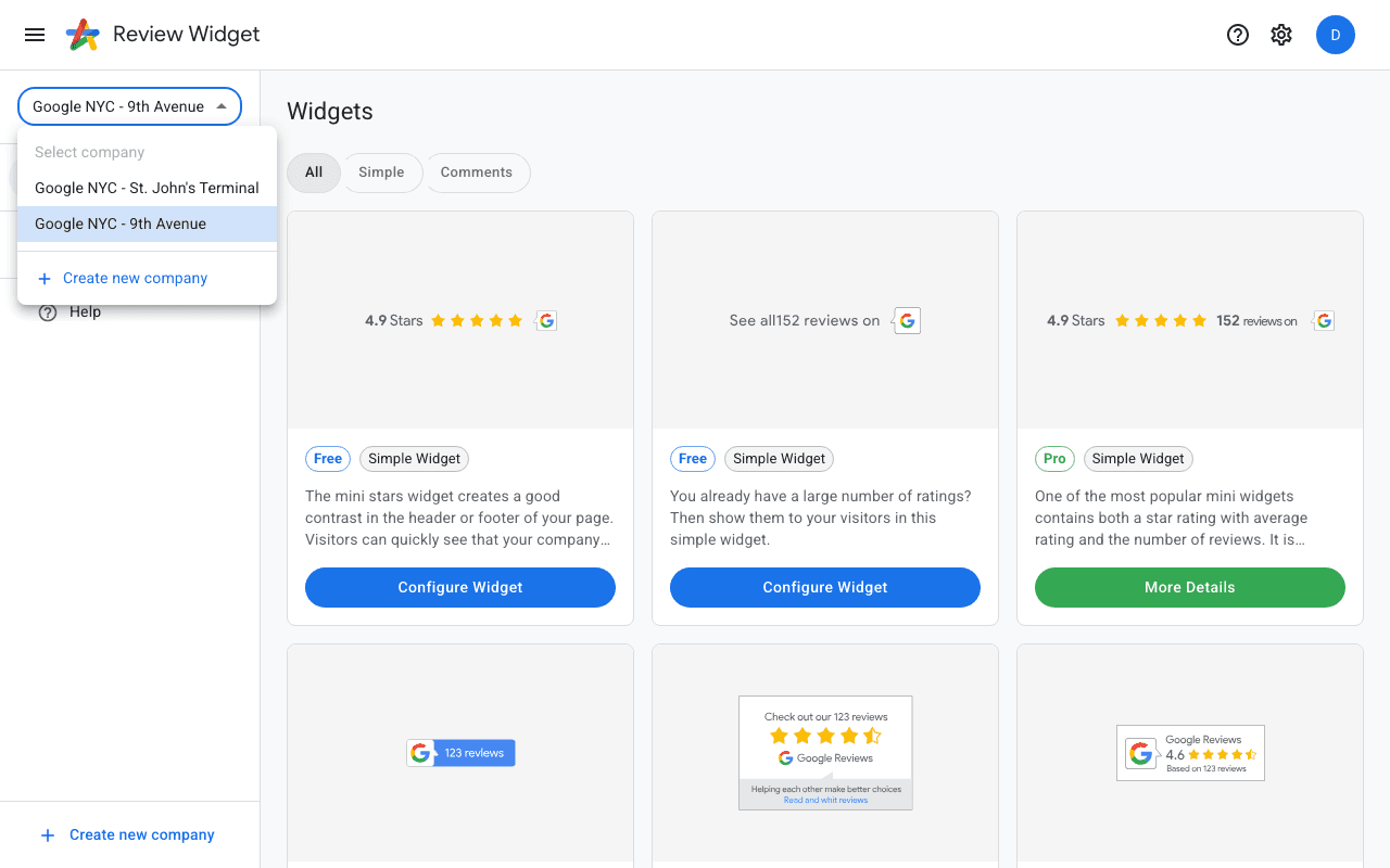 Switching between companies